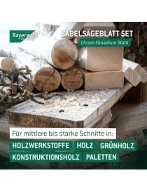 5x lame de scie sabre longueur 230 mm Bayerwald Werkzeuge