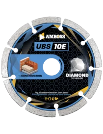 Disque diamant à tronçonner, 3 pièces, Amboss UBS 10E