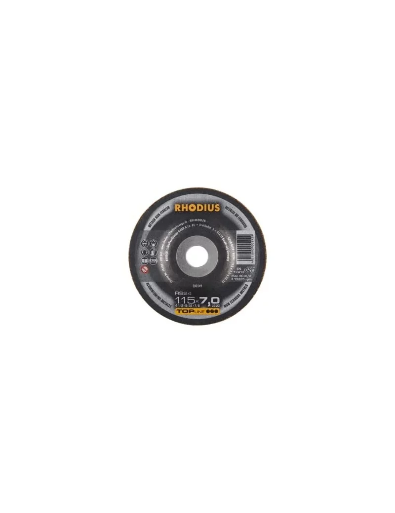 3x Rhodius RS24 meules d'ébarbage pour aluminium 125 x 7 x 22.23 3x Rhodius RS24 meules d'ébarbage pour aluminium 125 x 7 x 22.23