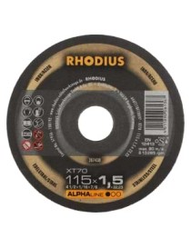 100x Rhodius XT70 Disque à tronçonner Forme : droite