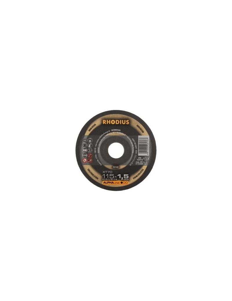 Rhodius XT67 205710 Disque à tronçonner 180 mm 1 pc(s) acier