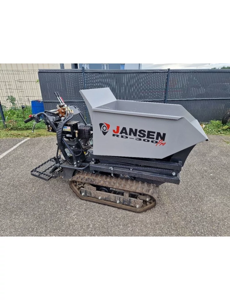 Dumper hydraulique sur chenilles Jansen RD-300pro d'occasion, avec système de basculement élevé Jansen Dumper hydraulique sur chenilles Jansen RD-300pro d'occasion, avec système de basculement élevé Jansen