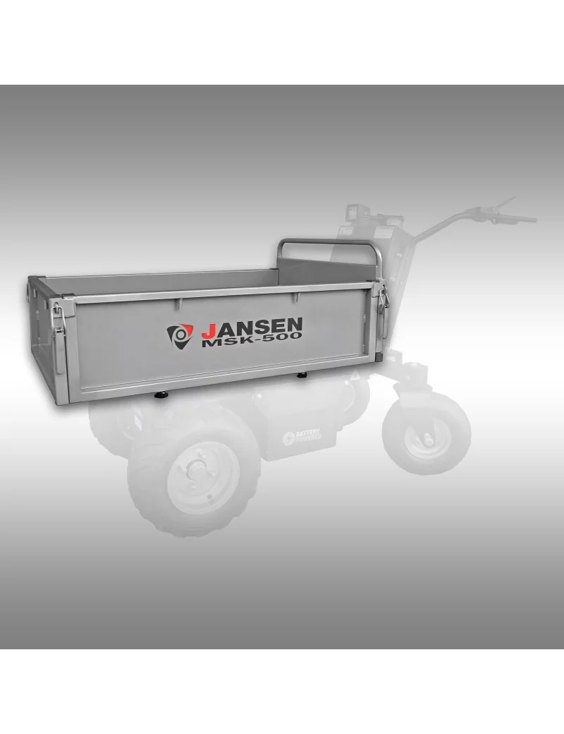 Plateau plat, benne plate pour dumper électrique MSK-500 Jansen Plateau plat, benne plate pour dumper électrique MSK-500 Jansen