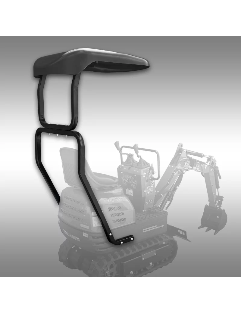 Toit en option pour la micro-pelle MB-500 JANSEN