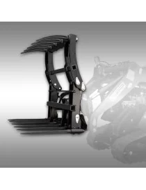Mâchoire à crocodile, fourche à fumier pour chargeuse compacte KL-200 Jansen