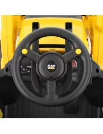 Pelleteuse électrique pour enfants CAT BACKHOE – Véhicule de chantier 12V sous licence officielle
