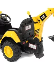 Pelleteuse électrique pour enfants CAT BACKHOE – Véhicule de chantier 12V sous licence officielle