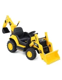 Pelleteuse électrique pour enfants CAT BACKHOE – Véhicule de chantier 12V sous licence officielle