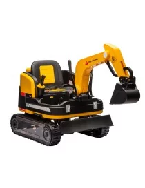 Pelleteuse électrique pour enfants Hecht 52107 Yellow – Véhicule de chantier à batterie 12V