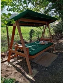 BALANCELLE DE JARDIN BOIS TROPICAL 300KG Hecht