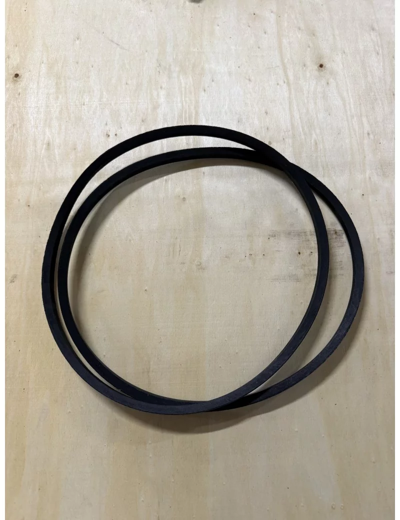 Set de 2 courroies pour gyrobroyeur de motoculteur MGT-600E 15 CV, Jansen Set de 2 courroies pour gyrobroyeur de motoculteur MGT-600E 15 CV, Jansen