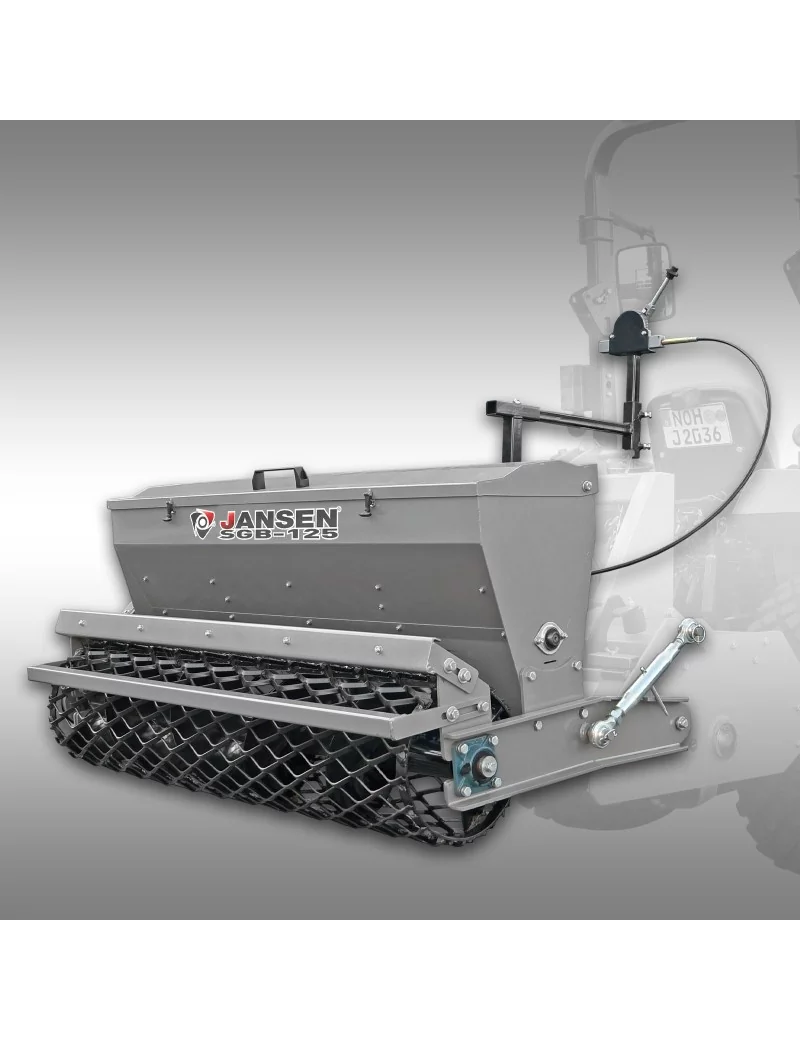 Réservoir à semences JANSEN SGB-125, bac à semences pour fraiseuse réversible de la série UKF Jansen