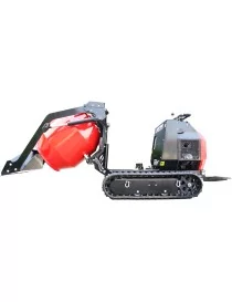 Bétonnière sur chenilles CKBM300 – Moteur essence 13,5 CV – Cuve 300 L – Mélangeur tout-terrain professionnel