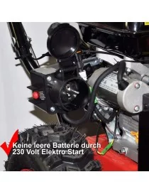 HECHT 8616 SE – Brosse Rotative Motorisée 4 Saisons | Balai, Fraise à Neige & Chasse-Neige