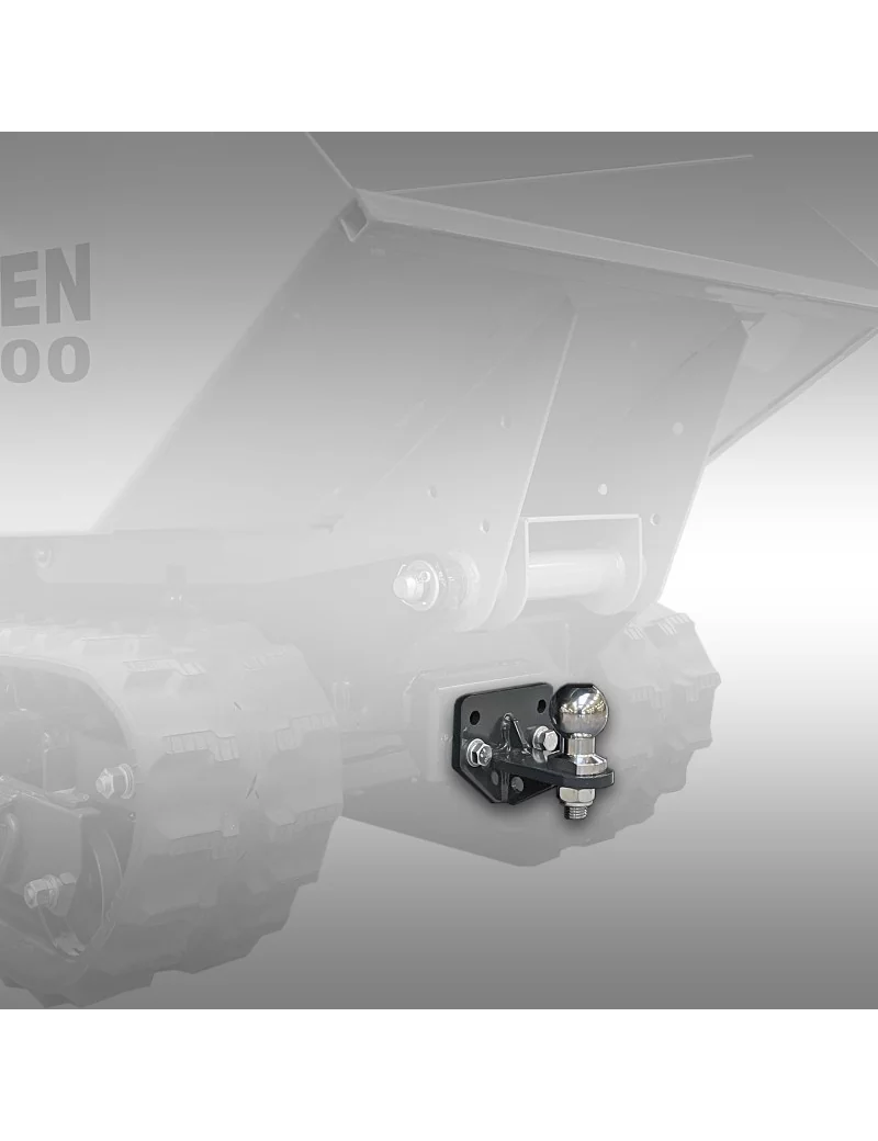 Tête sphérique K50 pour dumper à chenilles, boule d'attelage, AHK, Jansen