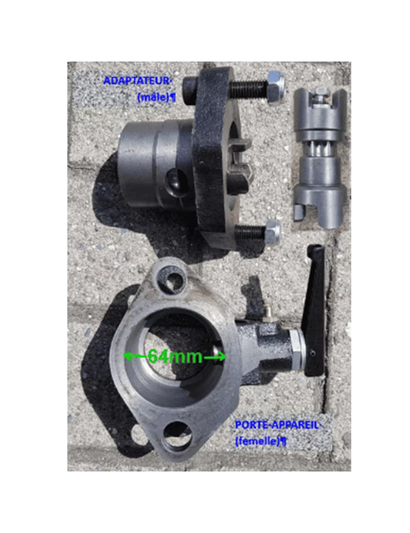 Kit attache rapide pour motoculteurs Jansen MGT-420 et MGT-600