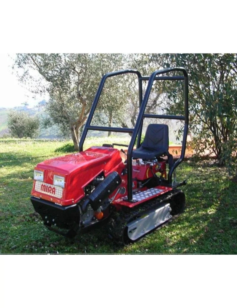 CINGOLINO Mini Tracteur à Chenilles 20CV Diesel | Attelage 3 Points Hydraulique