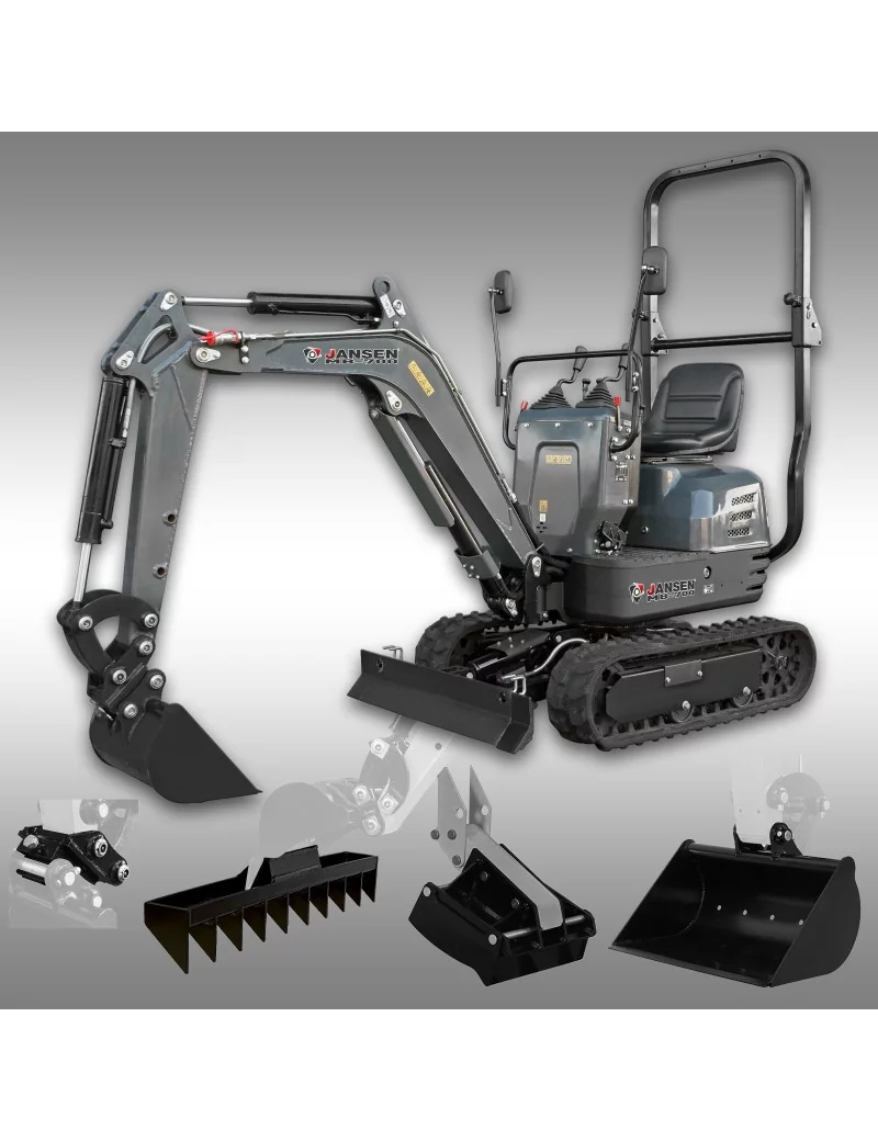 Mini-pelle Jansen MB-700 8,5ch | Compacte & Puissante pour Terrassement