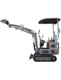 Mini-pelle diesel 940 kg CDKB991S – Bras orientable 120° | 9,5 CV