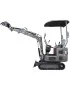Mini-pelle diesel 940 kg CDKB991S – Bras orientable 120° | 9,5 CV