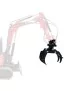Grappin à bois hydraulique – rotatif à 360° – pour mini-pelles Grappin à bois hydraulique – rotatif à 360° – pour mini-pelles