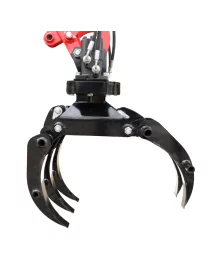 Grappin à bois hydraulique – rotatif à 360° – pour mini-pelles