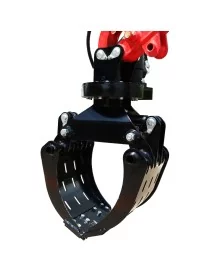 Pince à pierres hydraulique – rotation 360° – pour mini-pelles