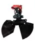 Grappin hydraulique – pivotant à 360° – pour mini-pelle