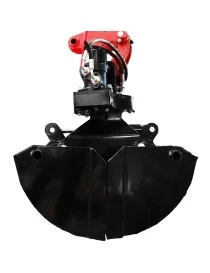 Grappin hydraulique – pivotant à 360° – pour mini-pelle