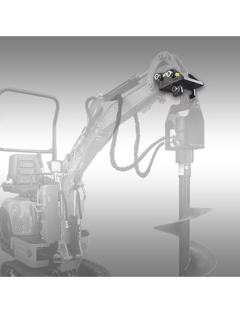 Adaptateur hydraulique pour foreuse Jansen HBG-1500, compatible avec la mini pelle MB-700