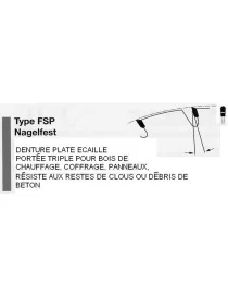 LAME DE SCIE BOIS / CLOU 300 mm CARBURE COUPE BRUTE Crossfer