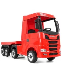Voiture électrique enfant HECHT SCANIA 4x4 avec remorque