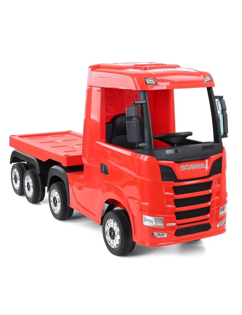 Voiture électrique enfant HECHT SCANIA 4x4 avec remorque