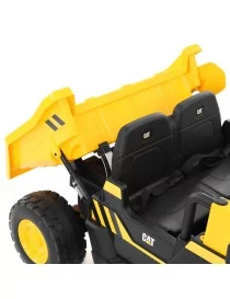 Camion Électrique CAT DUMPER Jaune Enfant | 2 Places