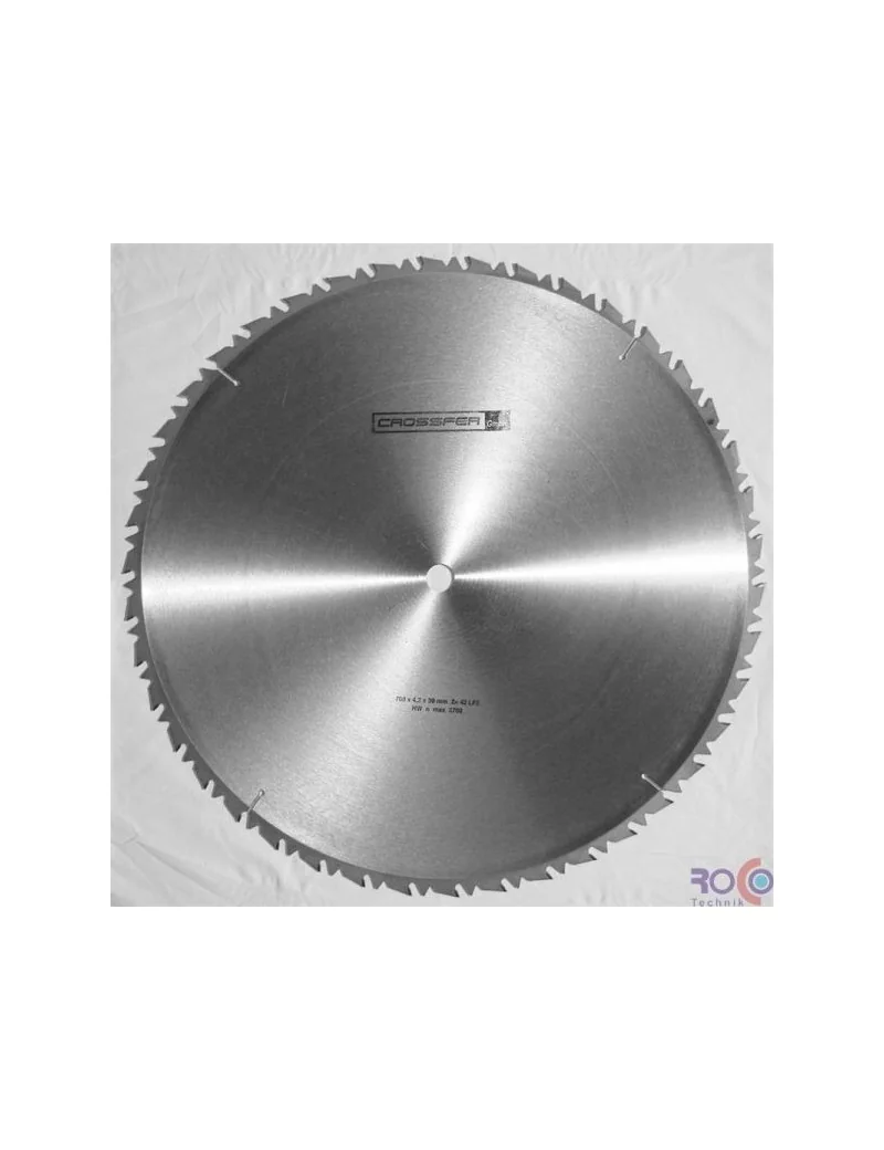LAME DE SCIE BOIS CARBURE 700 mm 42 DENTS COUPE BRUTE Crossfer