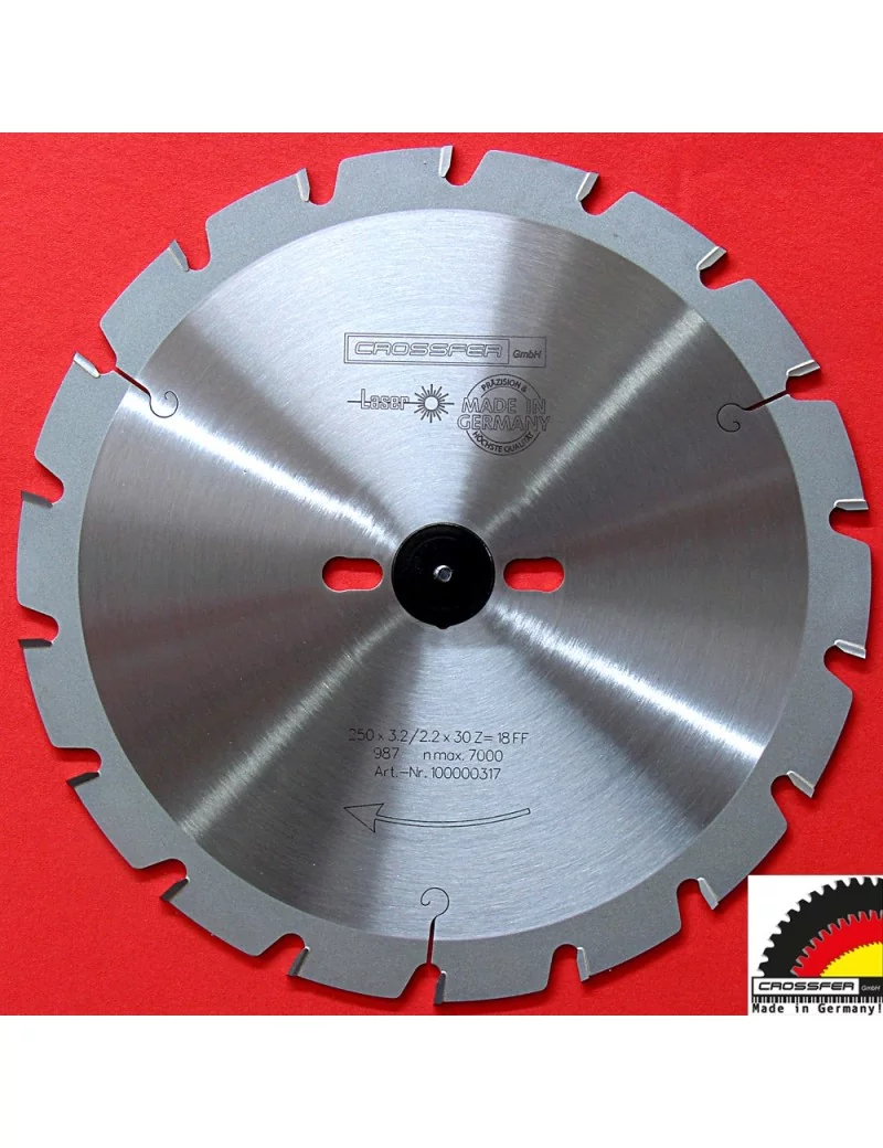 LAME DE SCIE NF CARBURE COUPE BRUTE BOIS 250MM