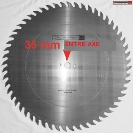 LAME DE SCIE SB-CV 600 BOIS 56 DENTS DE LOUP 35mm MOYEU Crossfer