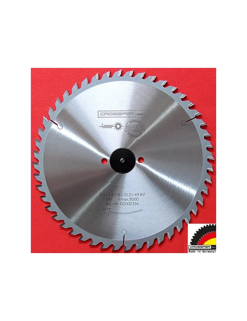 LAME DE SCIE BOIS CARBURE 210 MM 48 DENTS Crossfer LAME DE SCIE BOIS CARBURE 210 MM 48 DENTS Crossfer
