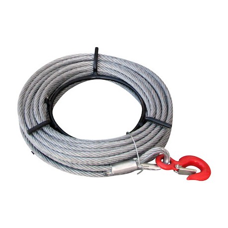 6 m ⌀ Câble en acier de 5 mm avec crochet - Marine Town