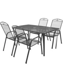 TABLE ET CHAISES DE JARDIN 4 PERSONNES - SALON