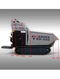 Dumper - Brouette benne hydraulique sur chenille RD300 Jansen