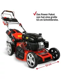 Tondeuse thermique autotractée avec démarreur électrique 53 cm Hecht