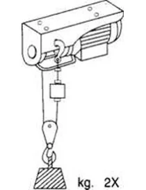 Chariot roulant HDGD-600 KG et palan électrique Crossfer