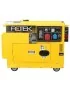 Générateur diesel ROTEK 400V 50Hz (triphasé), 5,5 kVA, insonorisé avec démarrage électrique